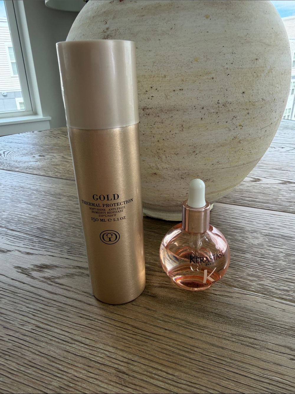 Kerastase Gold Thermal Spray & Rose Gold Elixir Duo